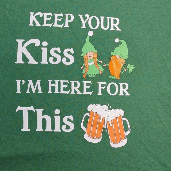 Keep Your Kiss Women's V- Neck T Shirt Size Large - Picture 3 of 10